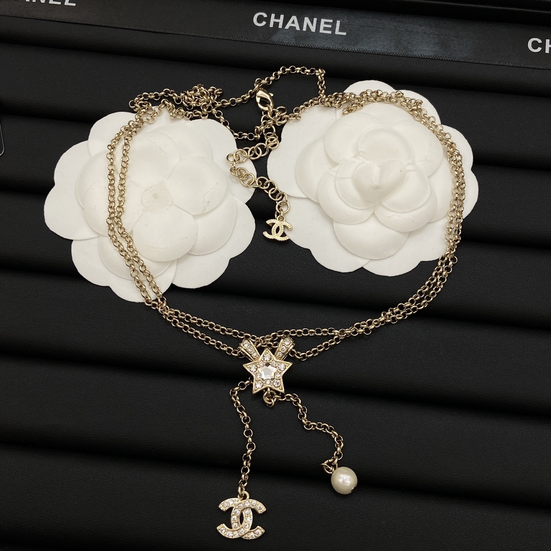 TOP CHANEL CC Necklace - 2 Color