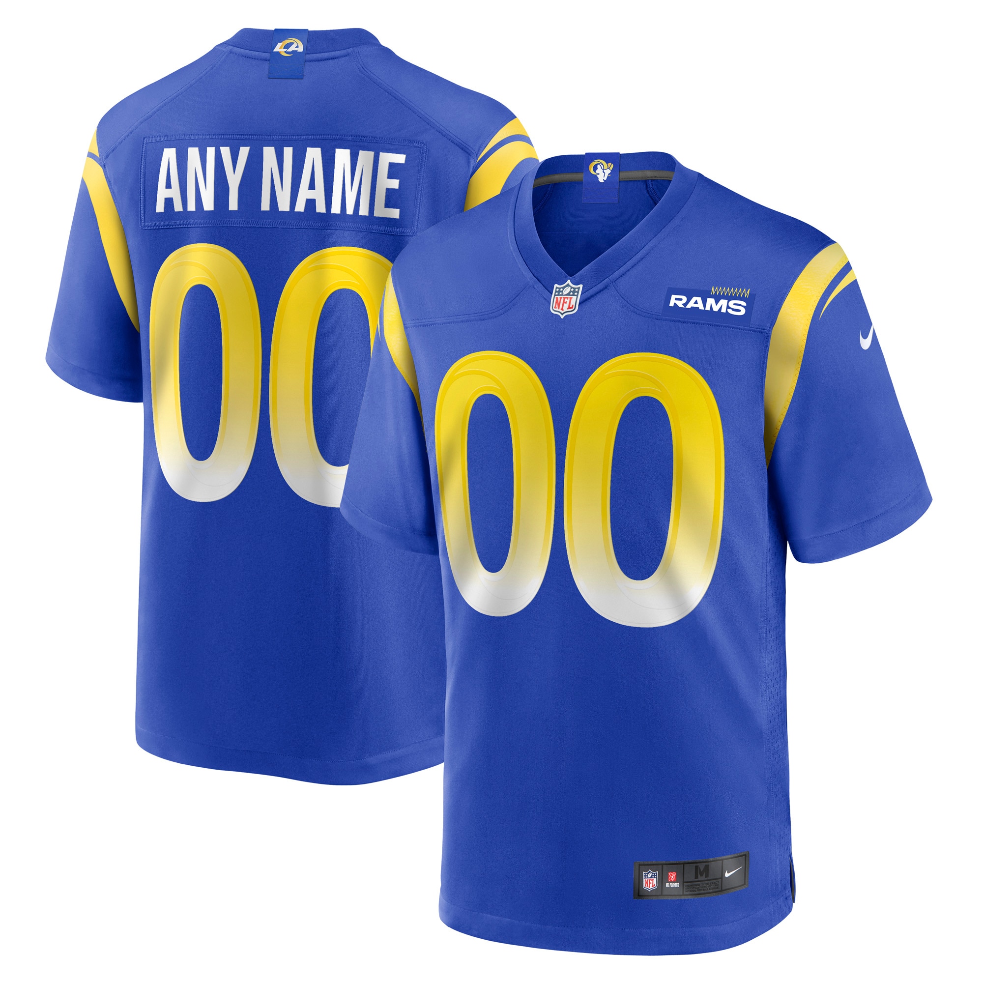 Los Angeles Rams Custom Game Jersey - Blue