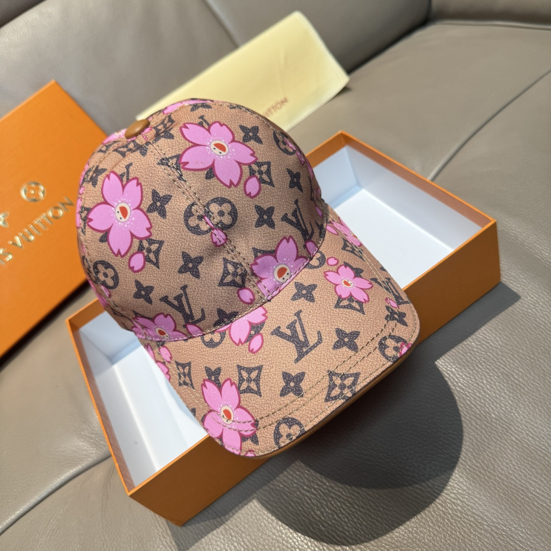 TOP Louis Vuitton LV  x TM MONOGRAM CHERRY BLOSSOM Cap - 4 Colors