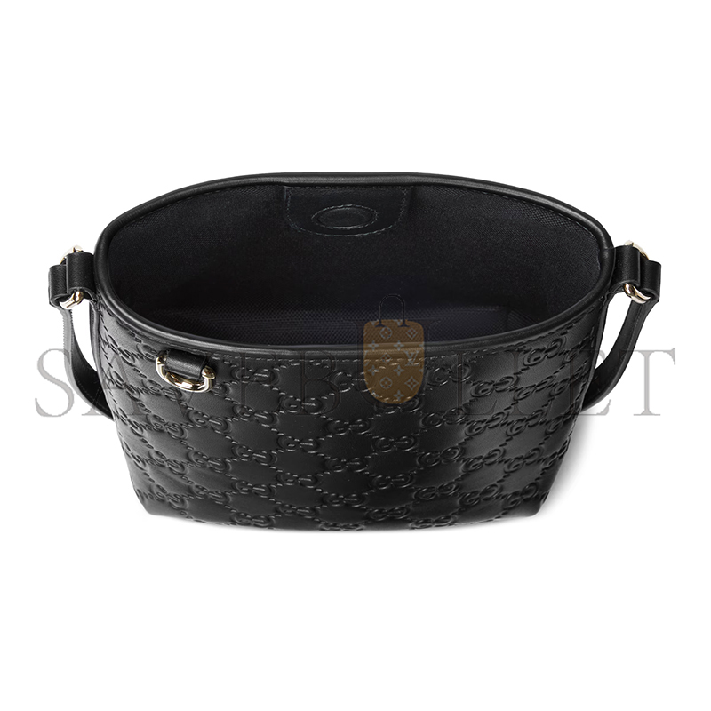 GUCCI GG EMBLEM NANO BUCKET BAG 847090 (18*15*8cm)