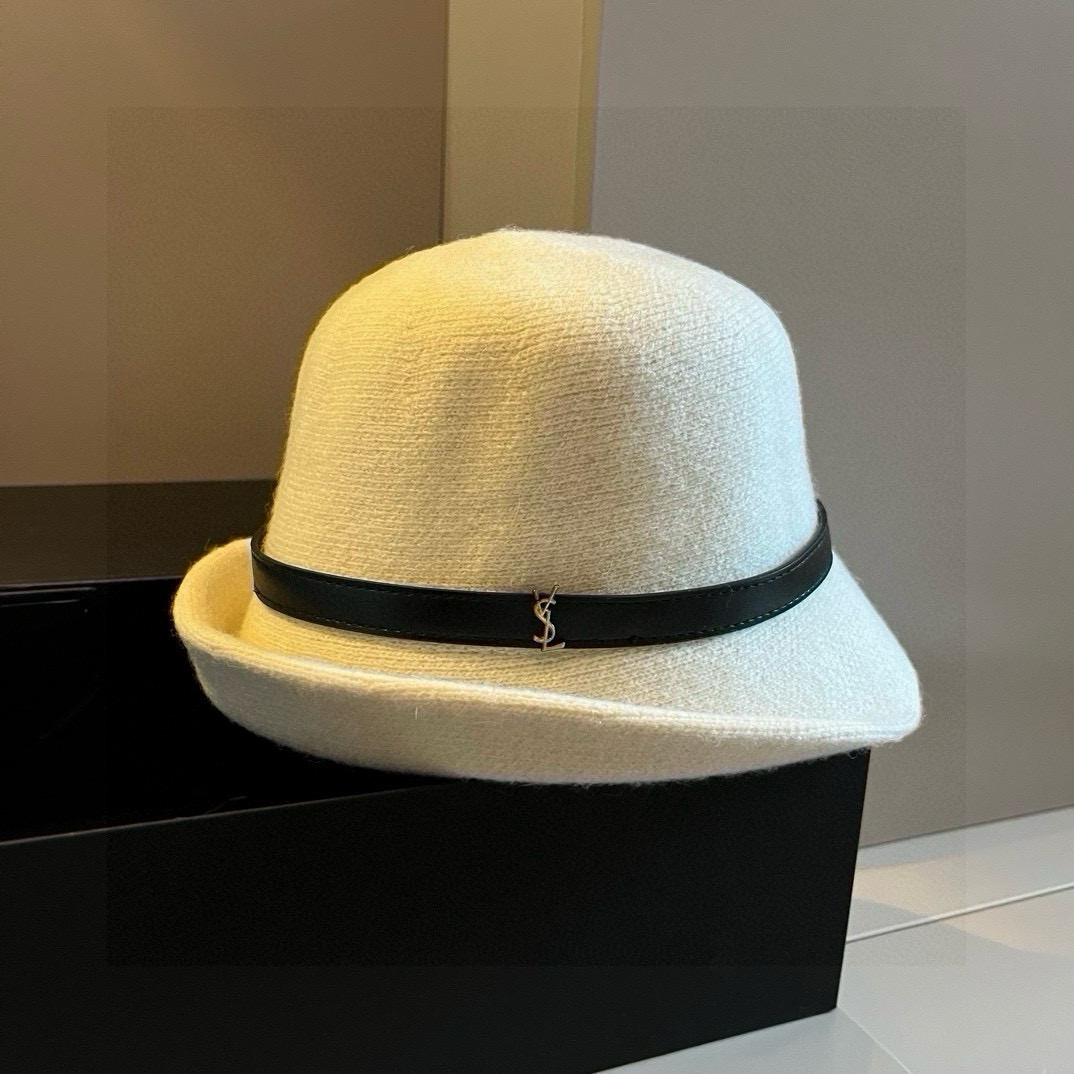 TOP Yves Saint Laurent YSL Wool Hat - 2 Color