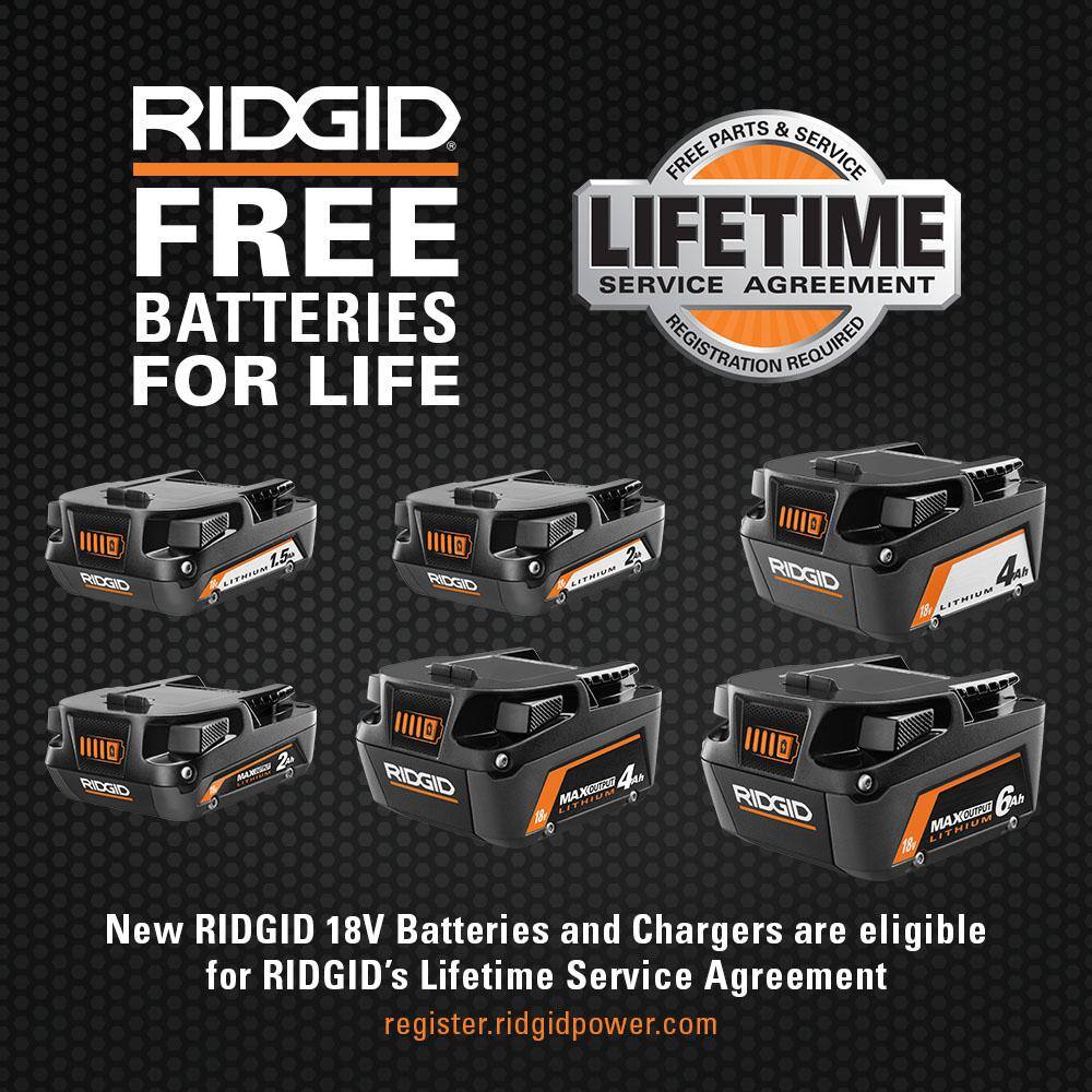 18V Lithium-Ion MAX Output 6.0 Ah, MAX Output 4.0 Ah, and MAX Output 2.0 Ah Batteries with 18V 6-Port Sequential Charger