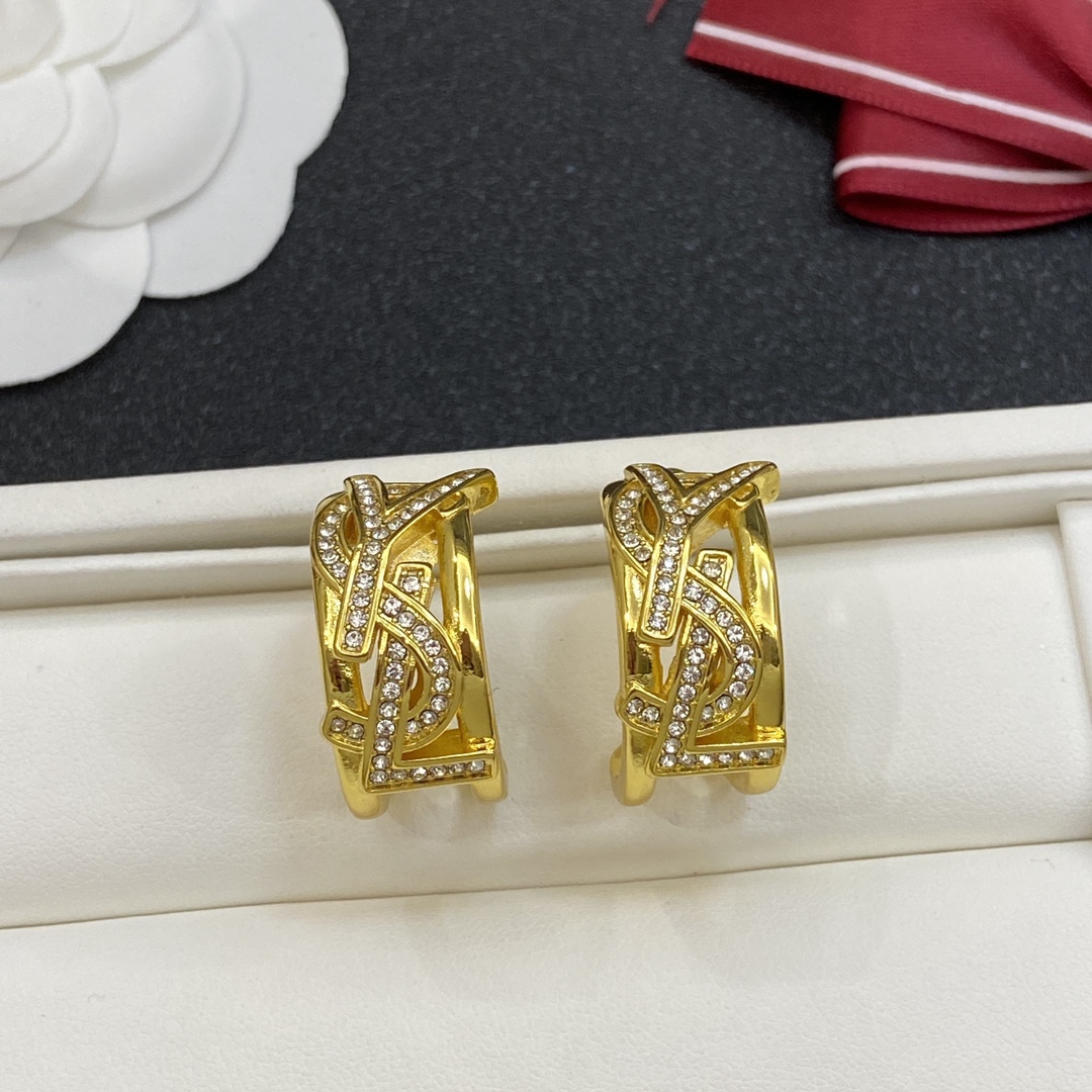 TOP Yves Saint Laurent YSL Earrings - 4 Color