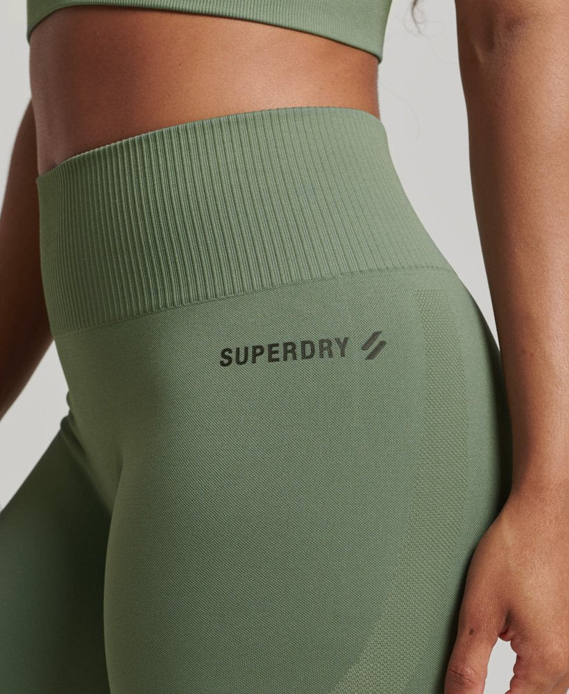 Core Seamless 7/8 Tight | Laurel Khaki