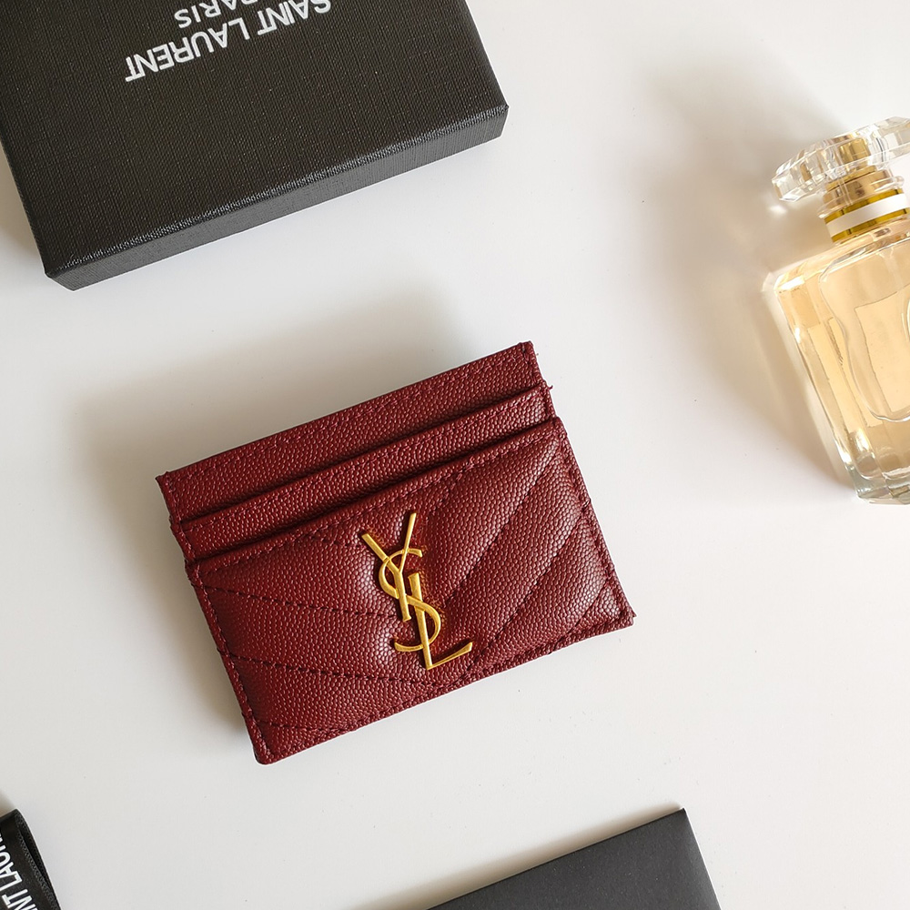 Saint Laurent YSL Caviar Leather Card bags (Replica)