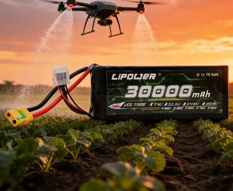 FPV  6S/12S/18S 40000mAh high-capacity long-life rechargeable flight power supply - lipowbattery