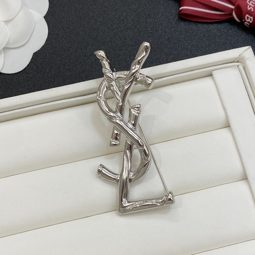 TOP Yves Saint Laurent YSL Brooch  - 2 Color