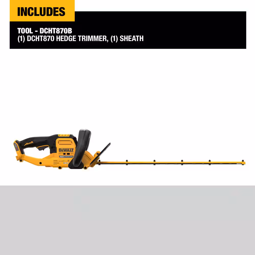 FLEXVOLT 60V MAX 26 in. Brushless Cordless Battery Powered Hedge Trimmer (Tool Only)