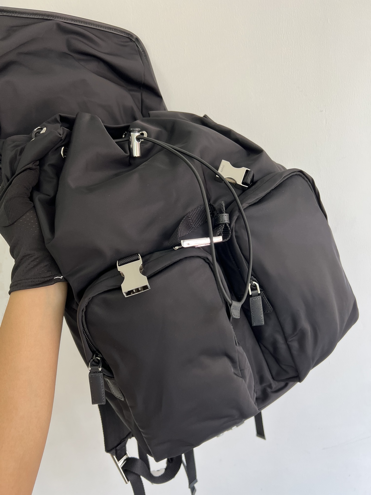 Top PRADA New Hiking  Bags 32x52x19cm - Black