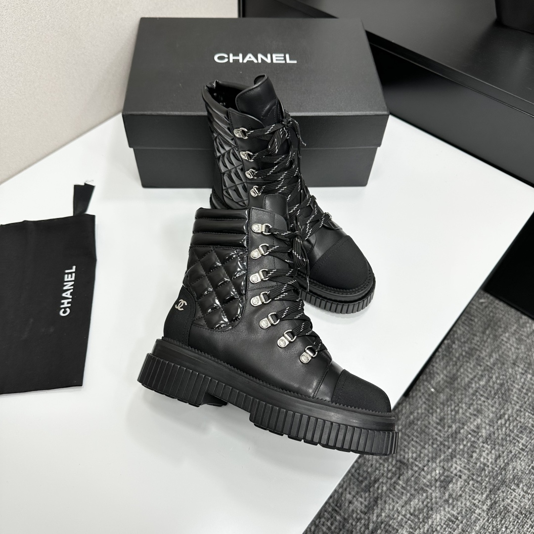 TOP CHANEL Short Boots - Black