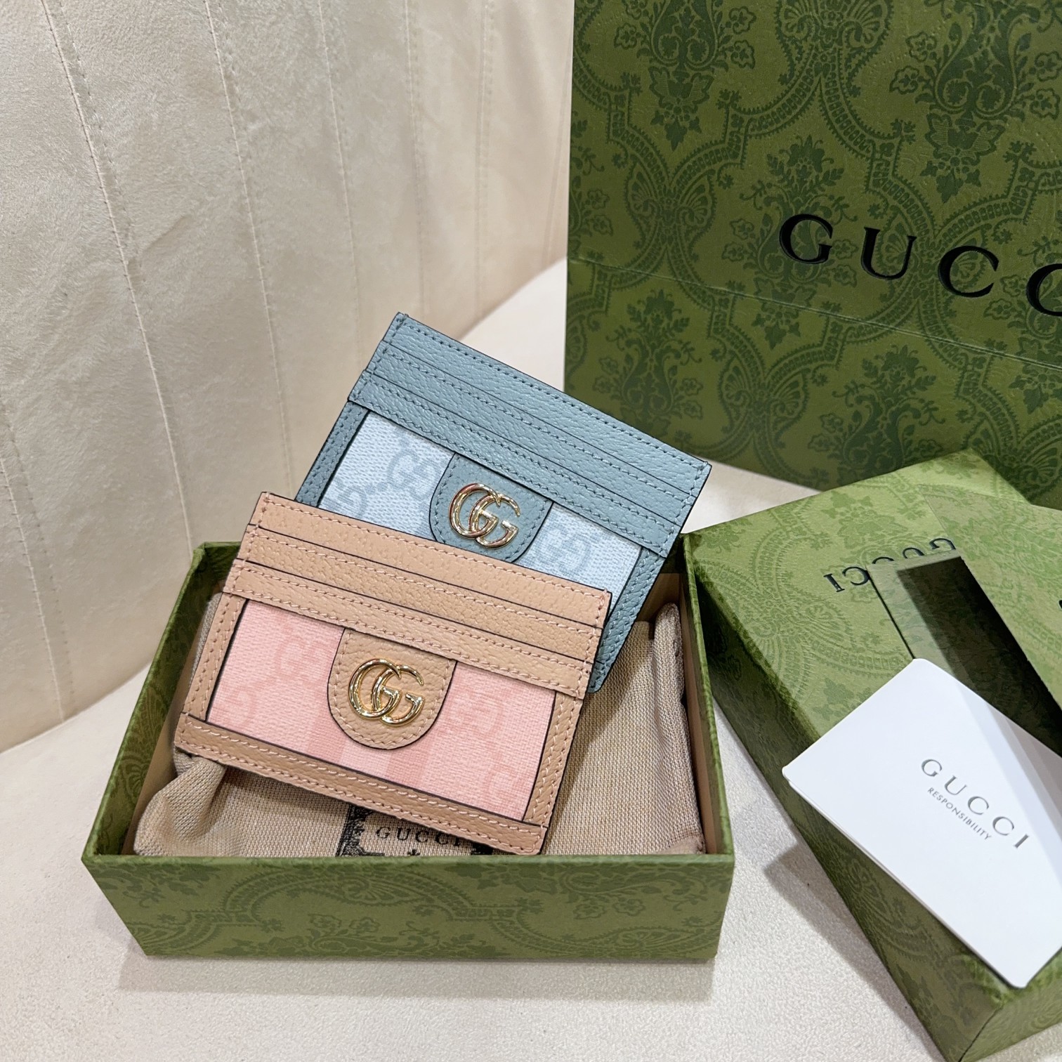 TOP GUCCI GG Ophidia Card Bag 10x7cm - 2 Colour