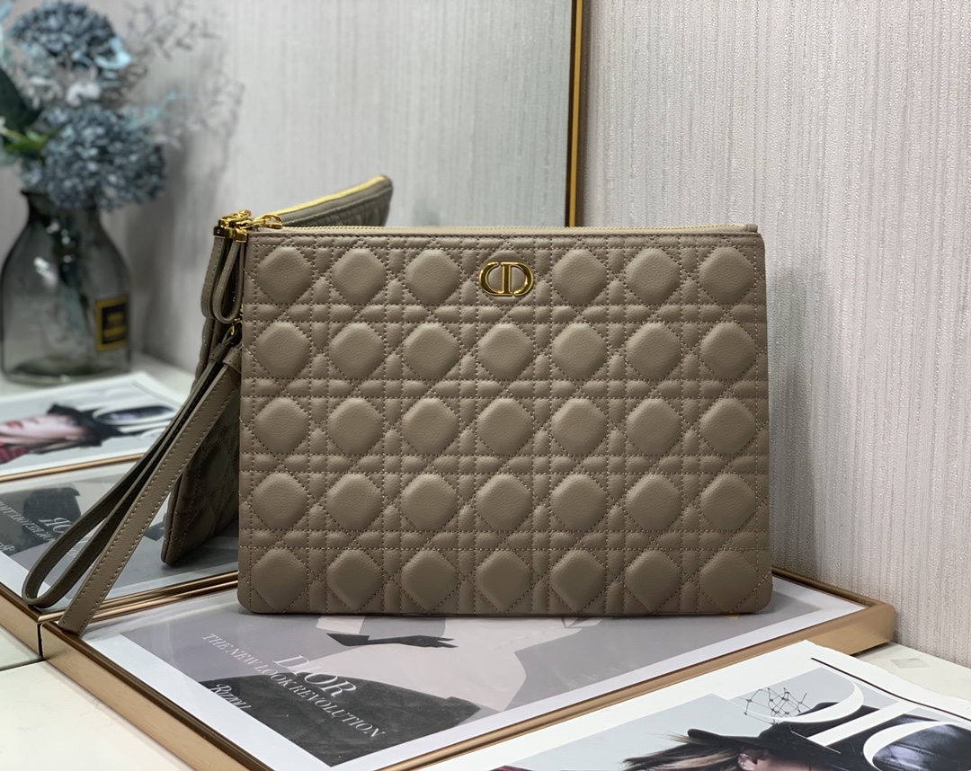 TOP Christian Dior Caro Daily Bags 30x21.5cm - Brown