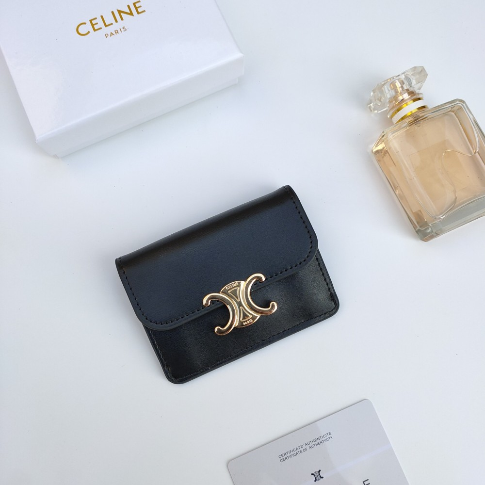 Celine Triomphe Leather card bag (Replica)