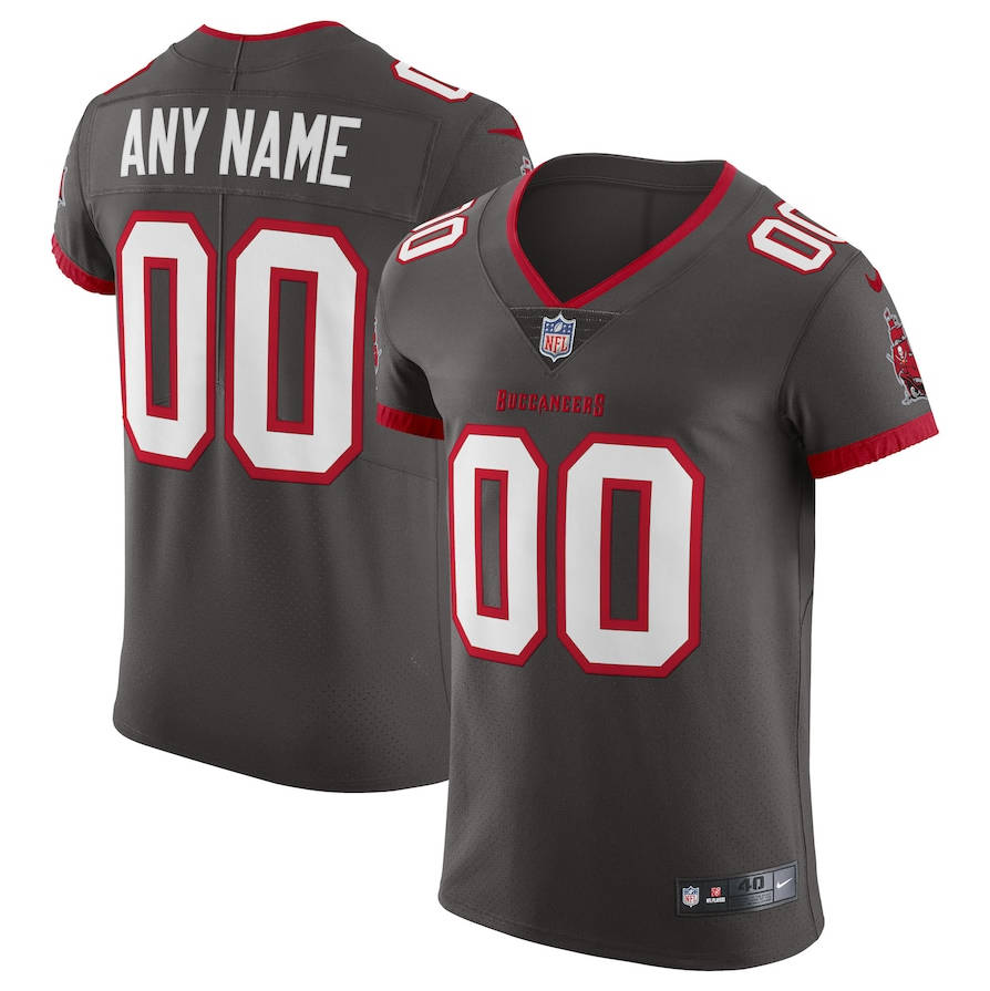 Custom Pewter Tampa Bay Buccaneers Jersey