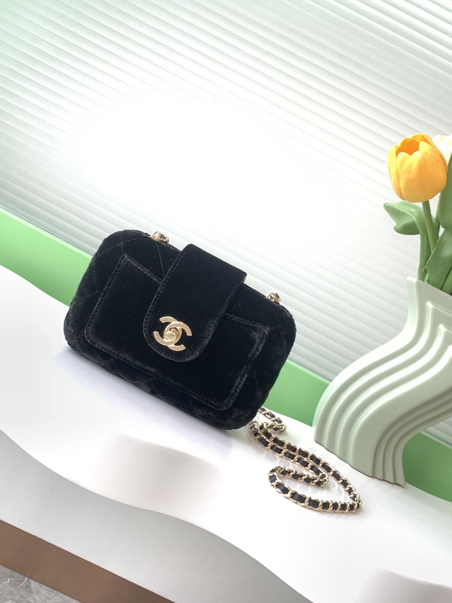 TOP CHANEL 24K Clutch With Chain 13×8×5cm - 3 Color