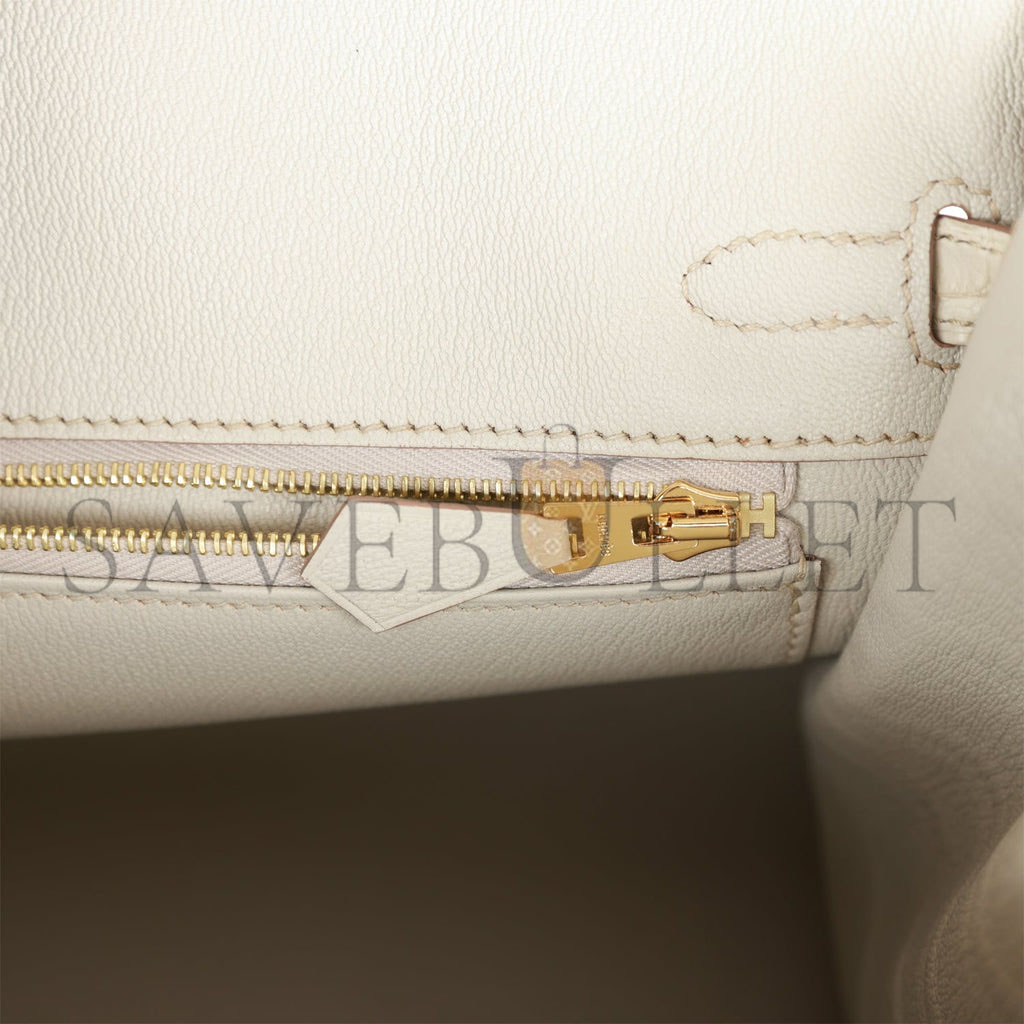 HERMES BIRKIN 25 MATTE ALLIGATOR GOLD HARDWARE (25*20*13cm)