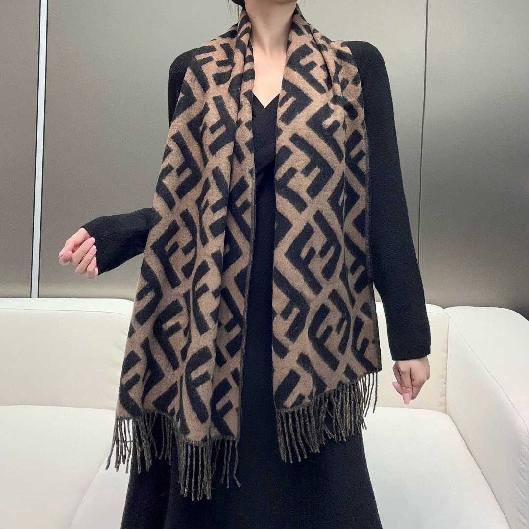 TOP FENDI Cashmere Scarf 45*170cm -3 Colors