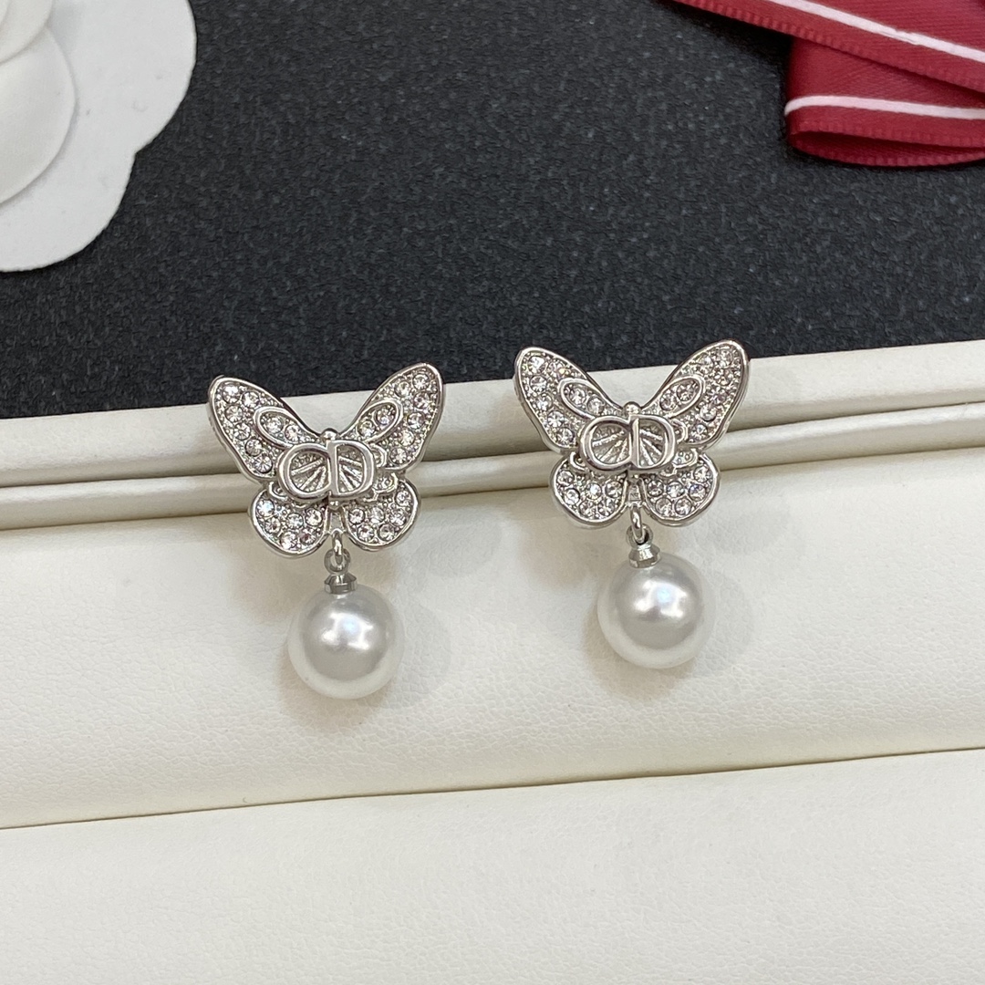 TOP Christian Dior Butterfly Earrings - 4 Colour