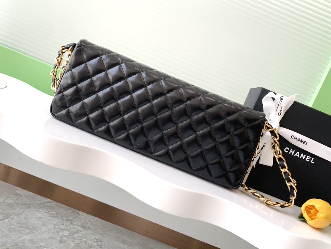 TOP CHANEL 24A Baguette Holding Bag 38*18*4cm - Black
