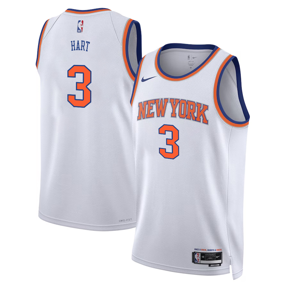 Josh Hart New York Knicks Association Edition Jersey - White