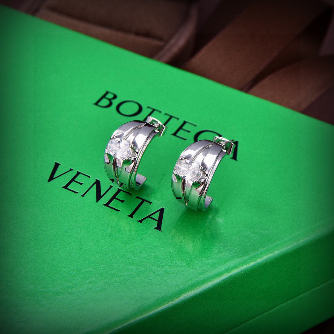TOP Bottega Veneta BV Earring-Sliver