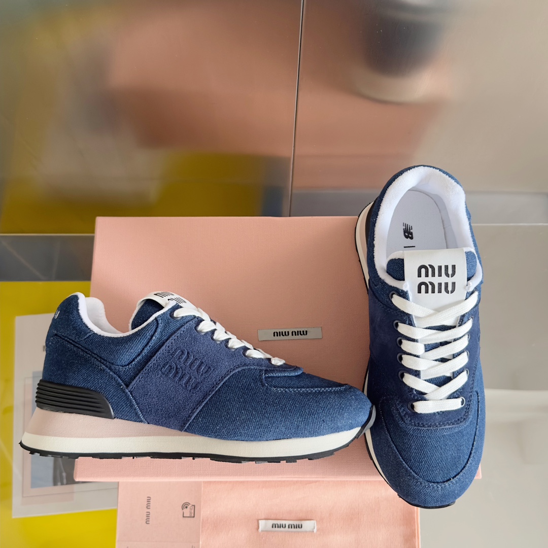 TOP Miu Miu x New Balance Thick Sole Sneakers - 3 Colors