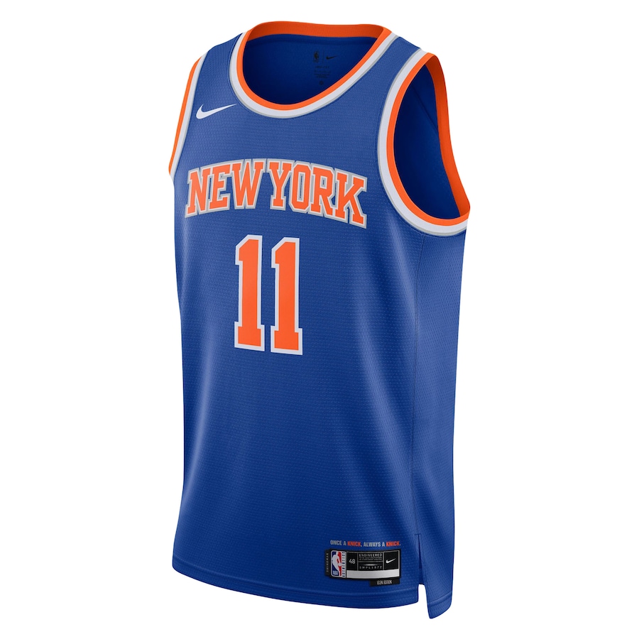 Jalen Brunson New York Knicks Blue Icon Edition Swingman Jersey