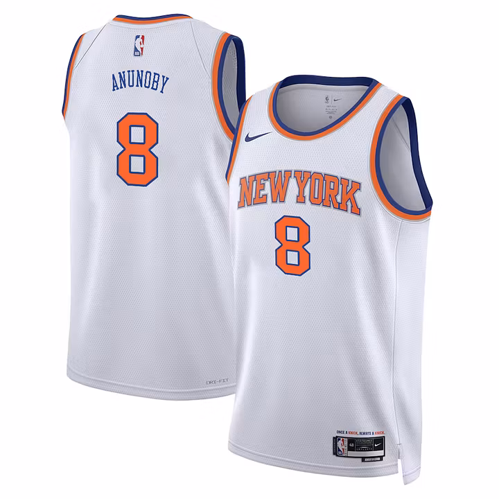 Og Anunoby New York Knicks Association Edition Jersey - White