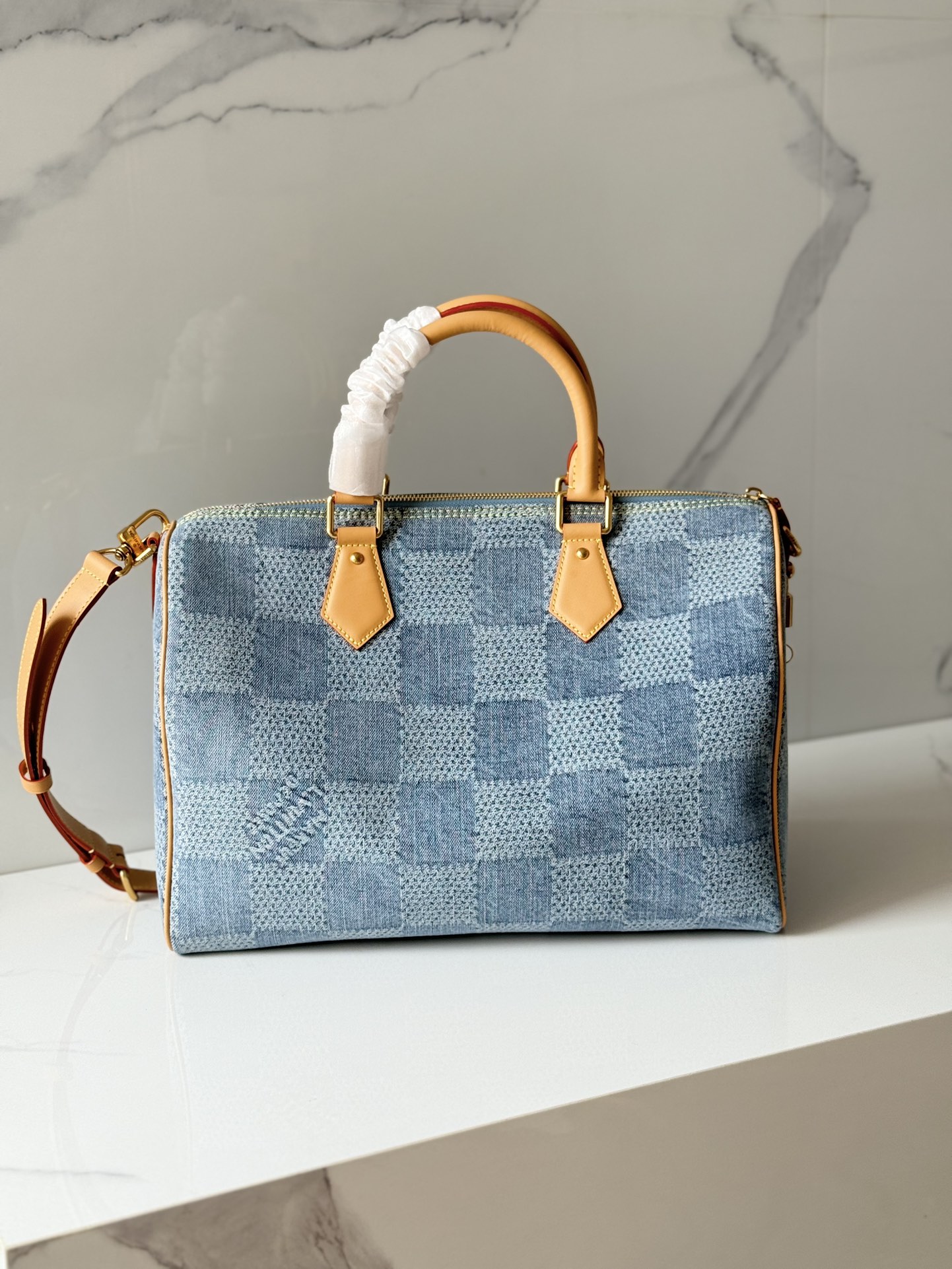 TOP Louis Vuitton LV Speedy 40 Bandoulière Bag 40 x 26 x 23 cm - Blue