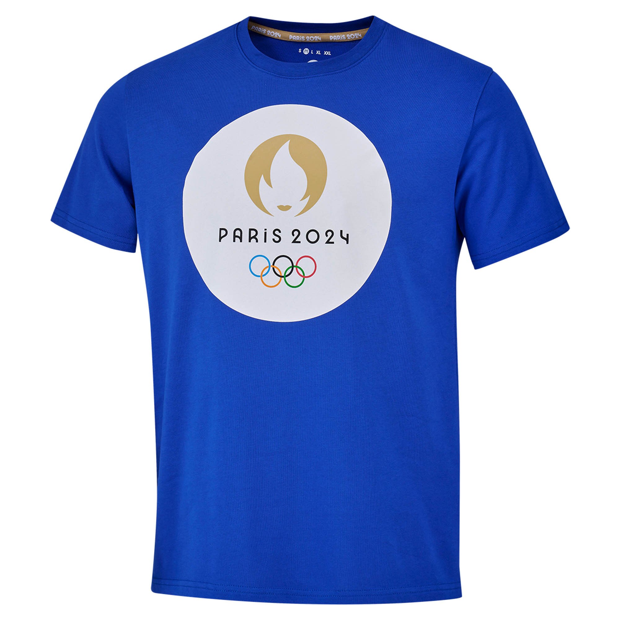 Paris 2024 Olympics Large Logo T-Shirt - Royal - Kids
