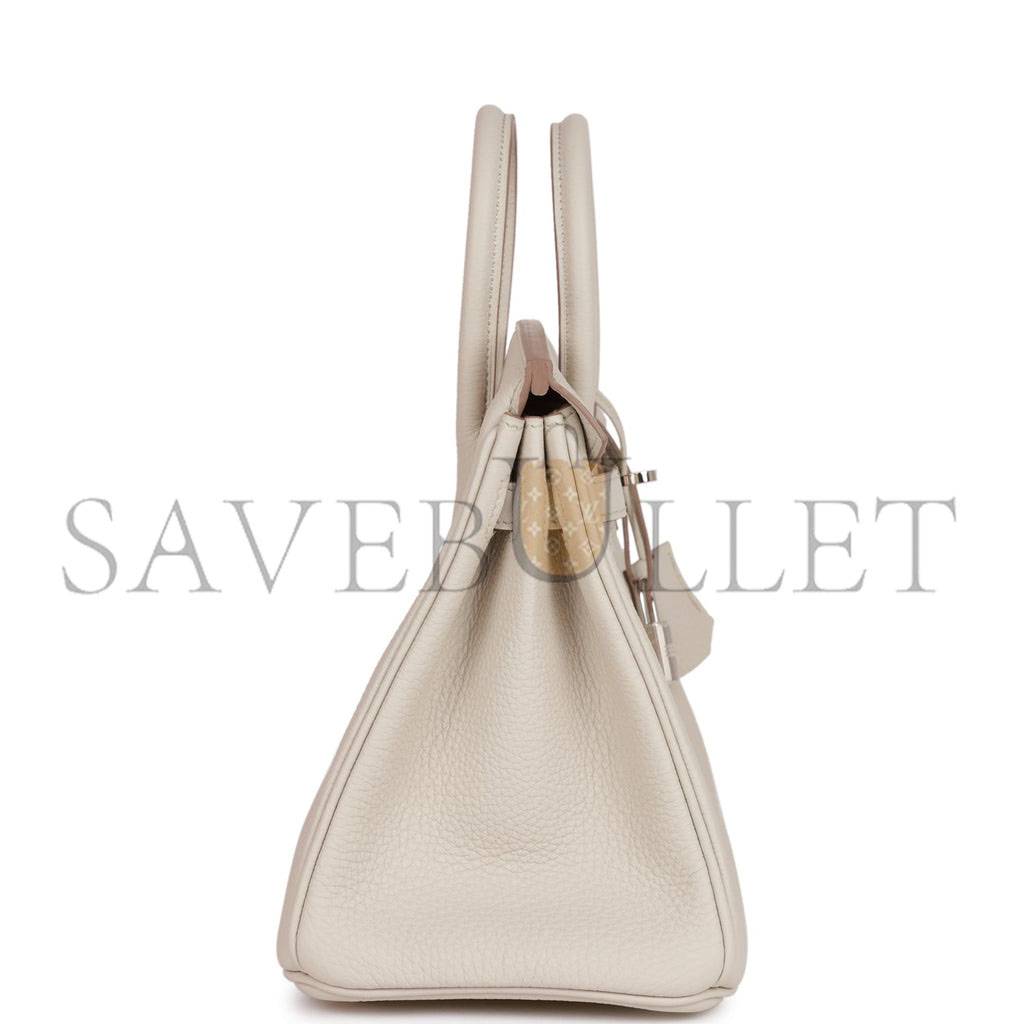 HERMES BIRKIN 25 TOGO PALLADIUM HARDWARE (25*20*13cm)