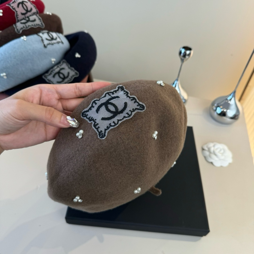TOP CHANEL Beret Hat - 5 Colors
