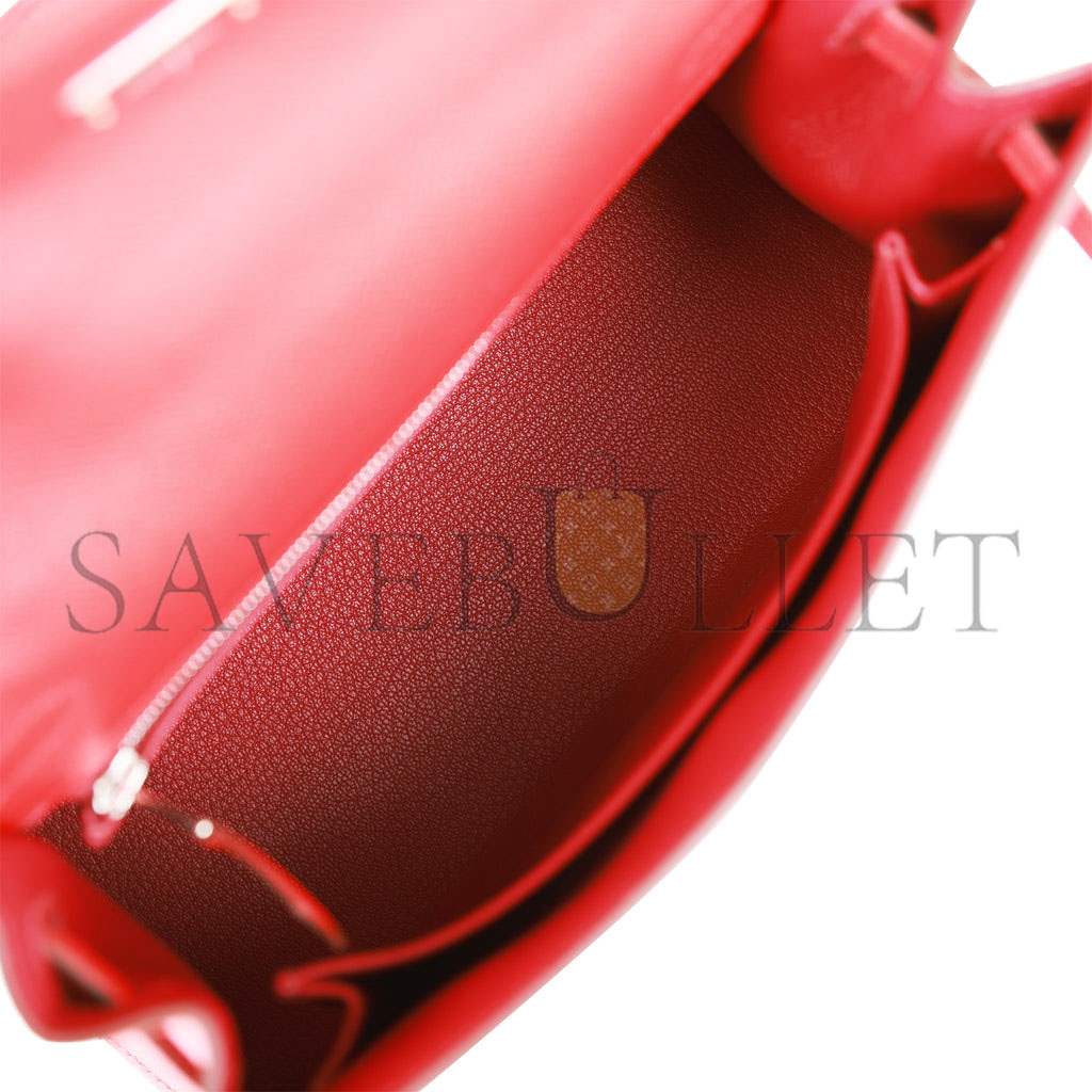 HERMES KELLY 25 EPSOM PALLADIUM HARDWARE (25*17*7cm)