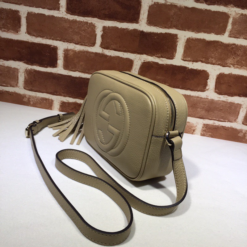 TOP GUCCI G*G Soho Bag - Khaki