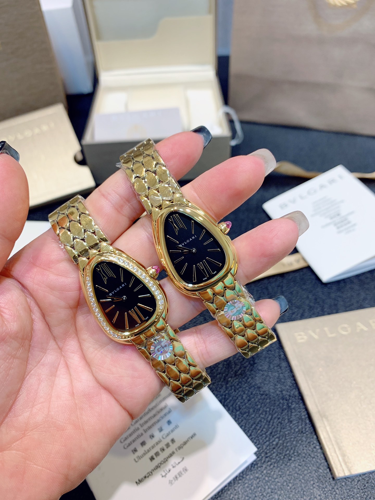Top BVLGARI Serpenti Seduttori Watches with Diamond - Gold