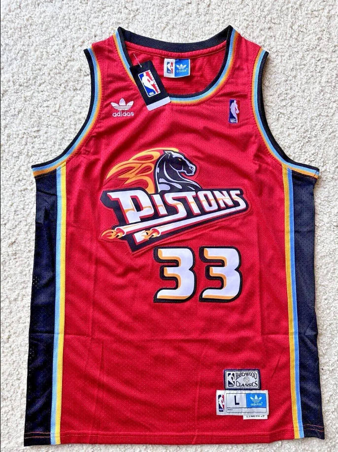 Grant Hill Adidas Detroit Pistons Hardwood Classic Jersey