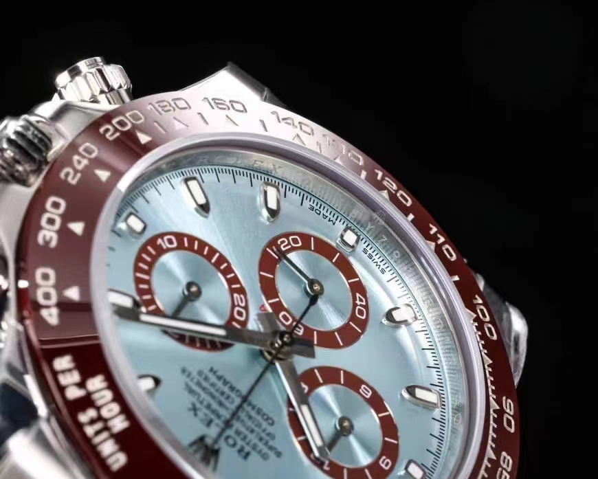 TOP ROLEX Daytona Chronograph Blue Dial -Sliver