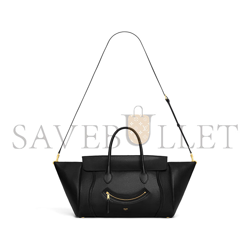CELINE MEDIUM SMILING NEW LUGGAGE IN SUPPLE SHINY LAMBSKIN 123693GW2.38NO (36*22*16cm)