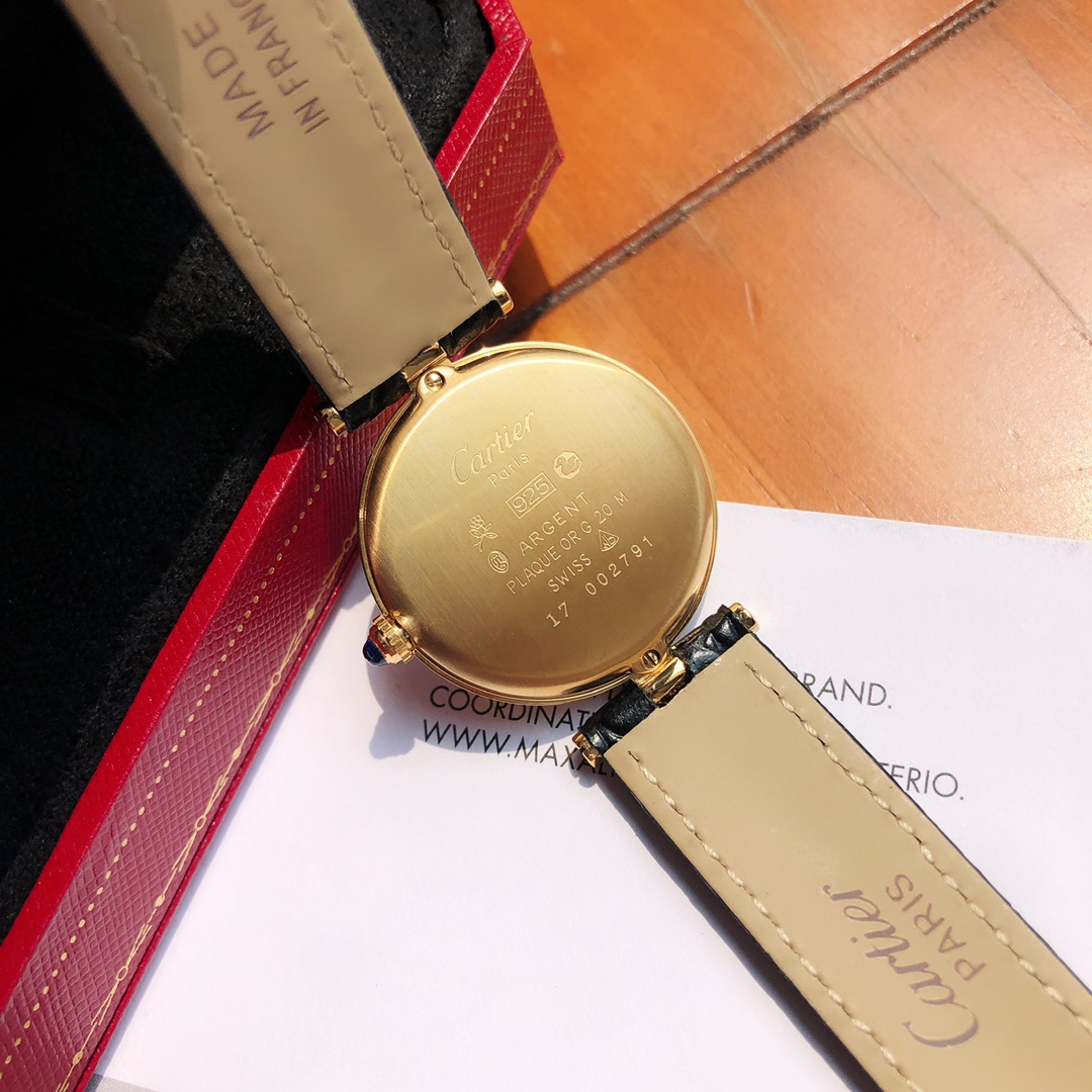 TOP Cartier 30mm Must De 21 Watch - Black