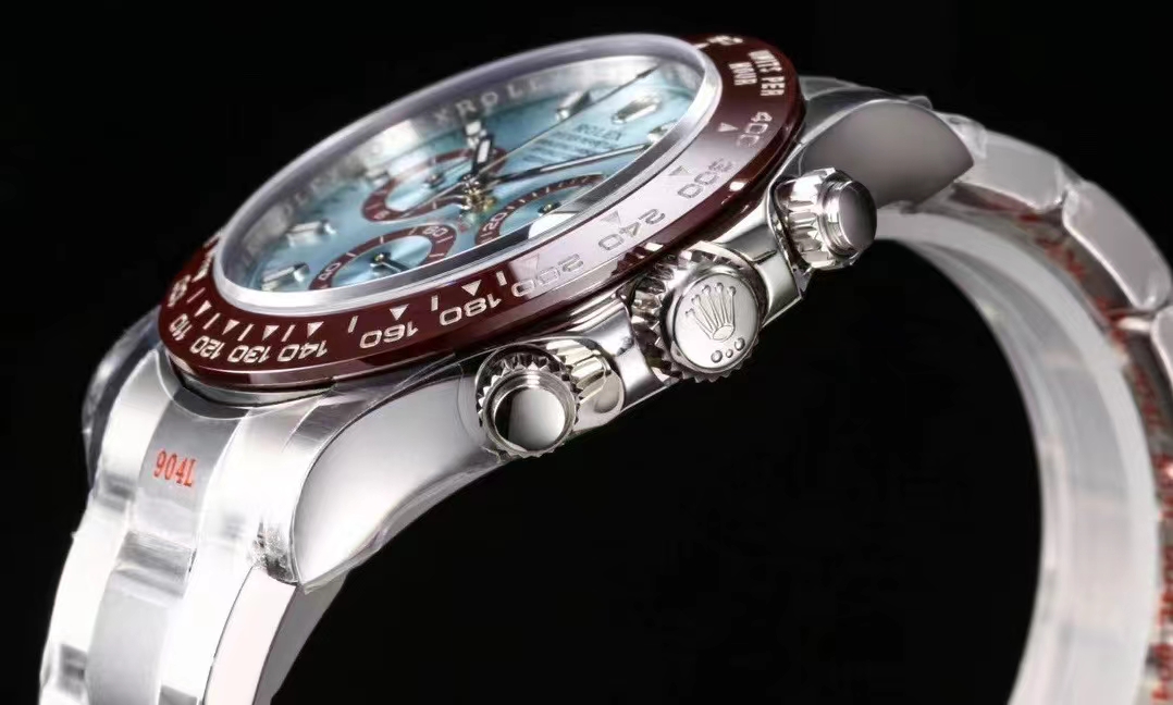 TOP ROLEX Daytona Chronograph Blue Dial -Sliver