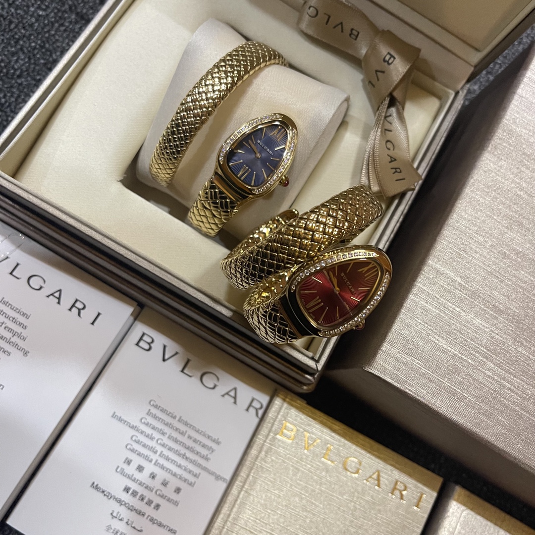 TOP BVLGARI Serpentin Spig Watch 23x34mm - 2 Colors