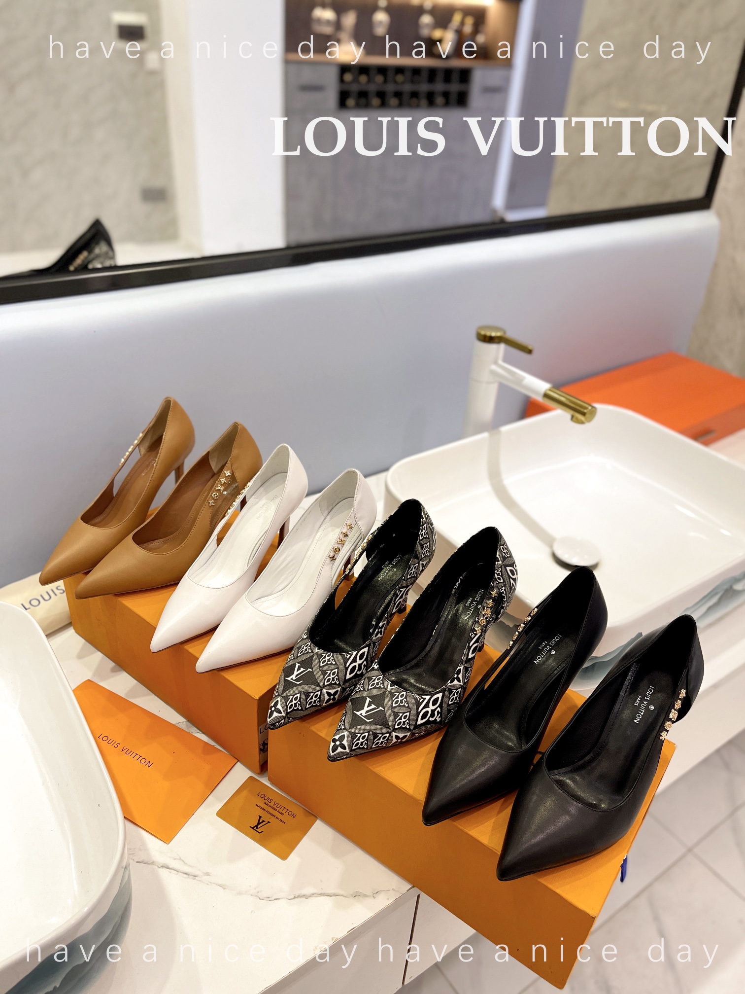 TOP Louis Vuitton LV Hollow Pumps - 4 Color