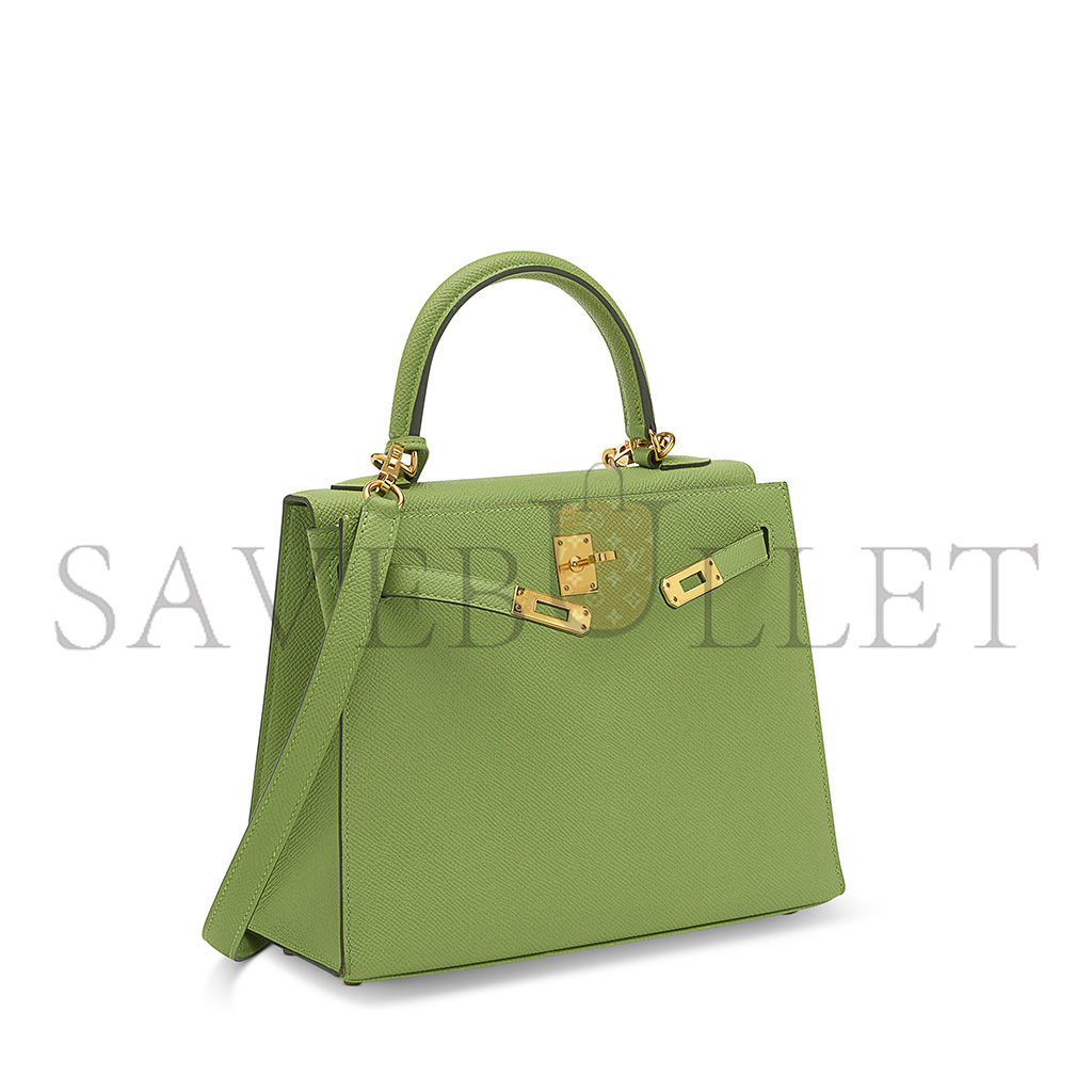 HERMÈS EPSOM KELLY 25 WITH GOLD HARDWARE (25*17*7cm)