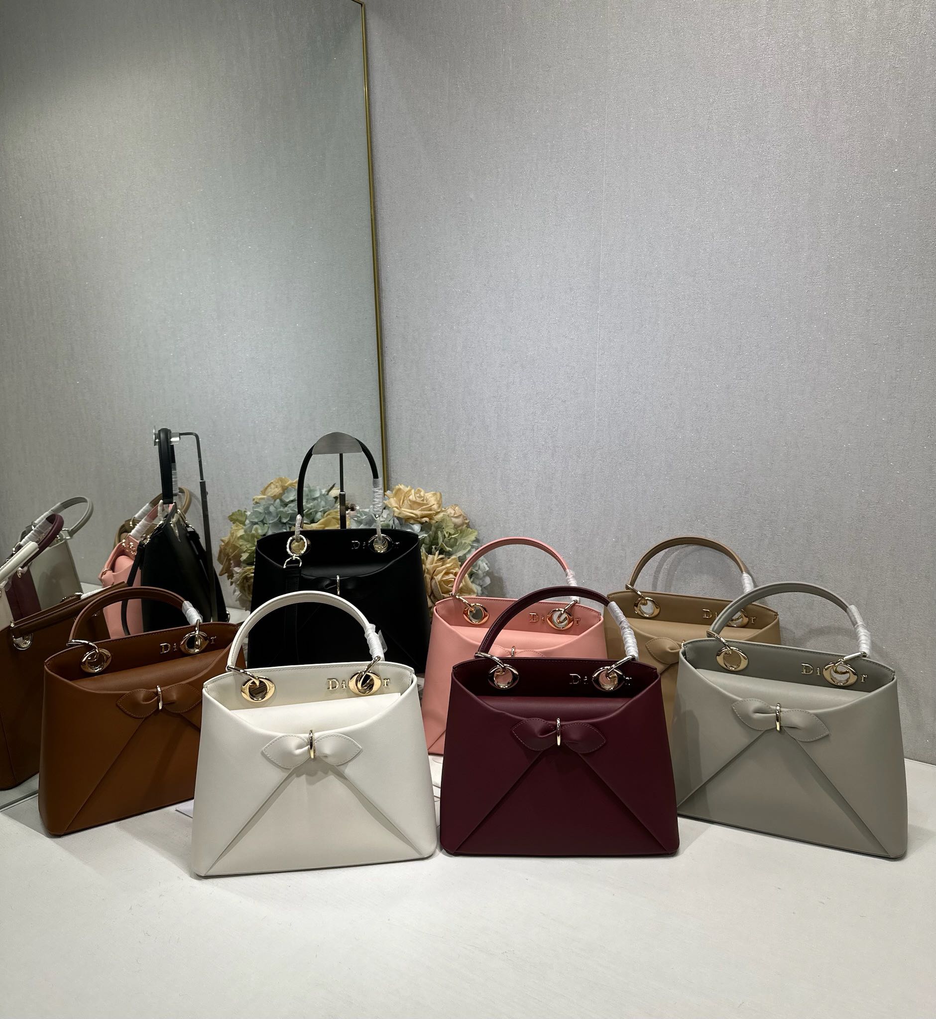 TOP Christian Dior Bag with Bow 28x10x22cm - 7 Colors