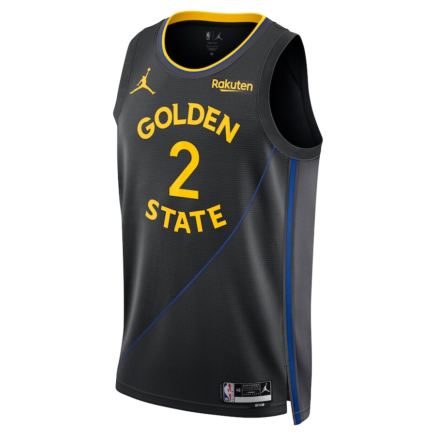 Brandin Podziemski Black Golden State Warriors 2024/25 Swingman Player Jersey - Statement Edition