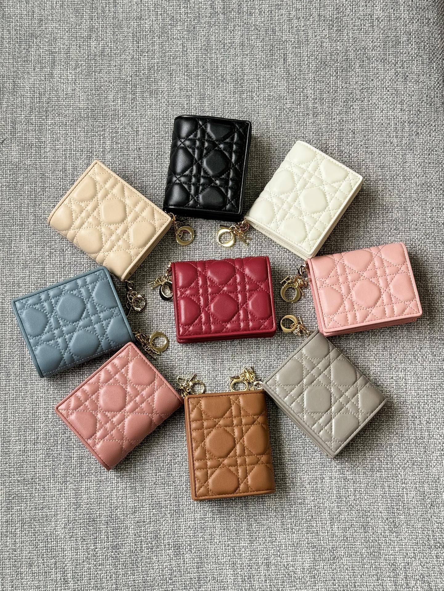 TOP Christian Dior Calfskin  Card Bags - 9 Colors