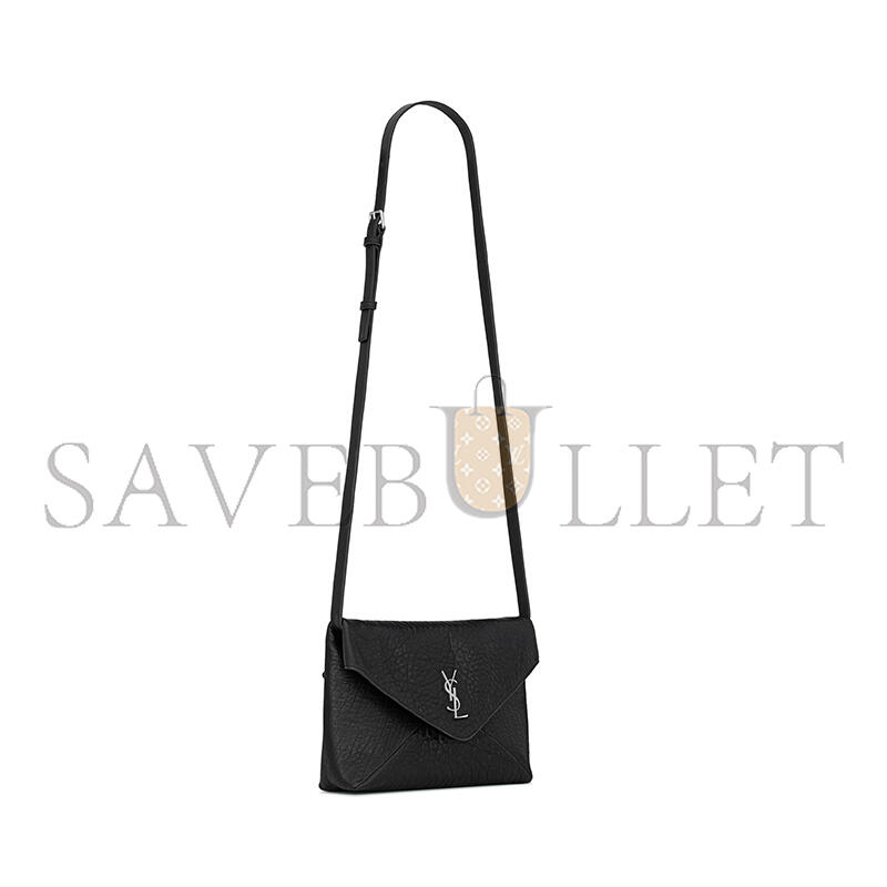 YSL CASSANDRE ENVELOPE MESSENGER IN LAMBSKIN 801490AACIU1000 (23*16.5*6cm)