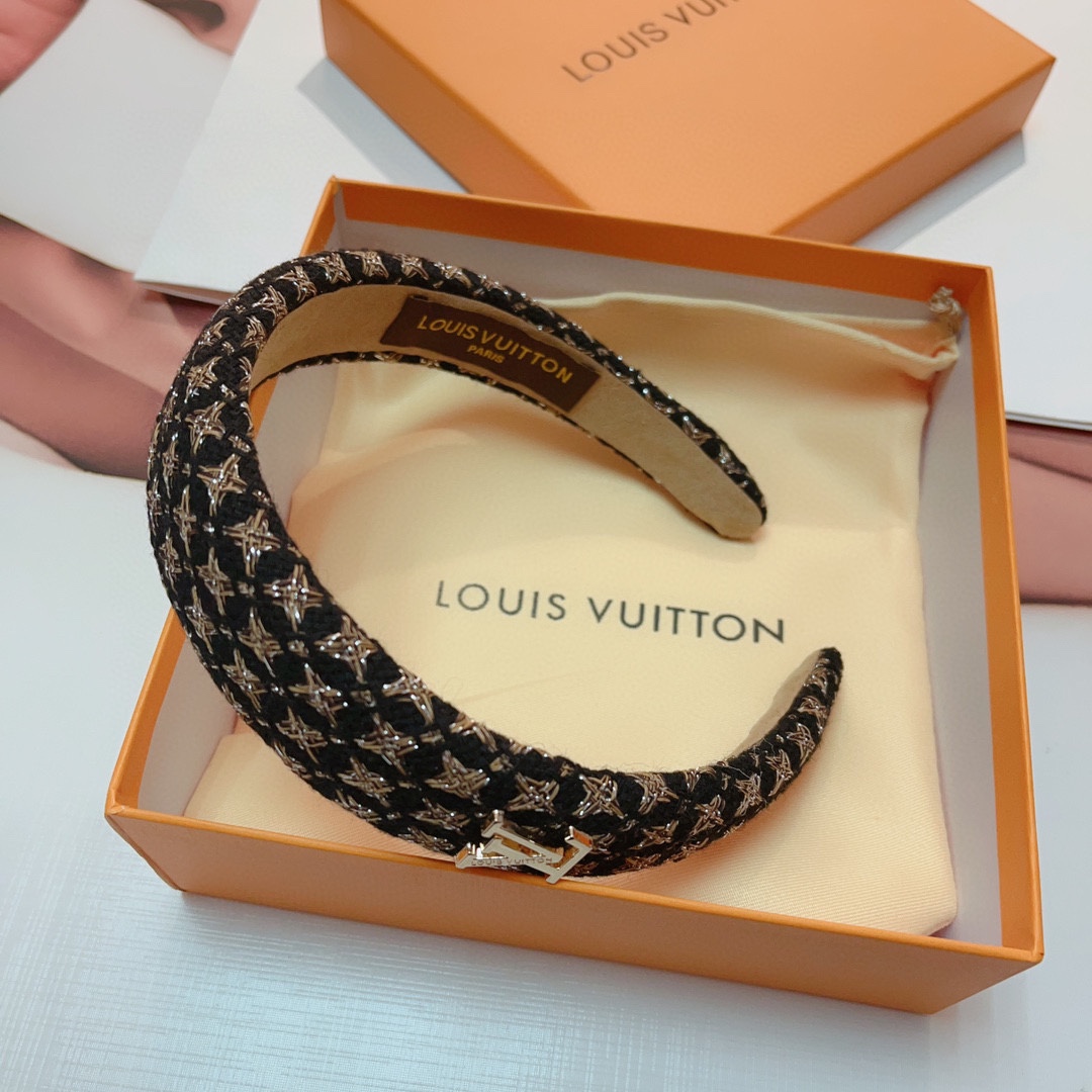 TOP Louis Vuitton LV Fashionable And Versatile Headband -2 Colour