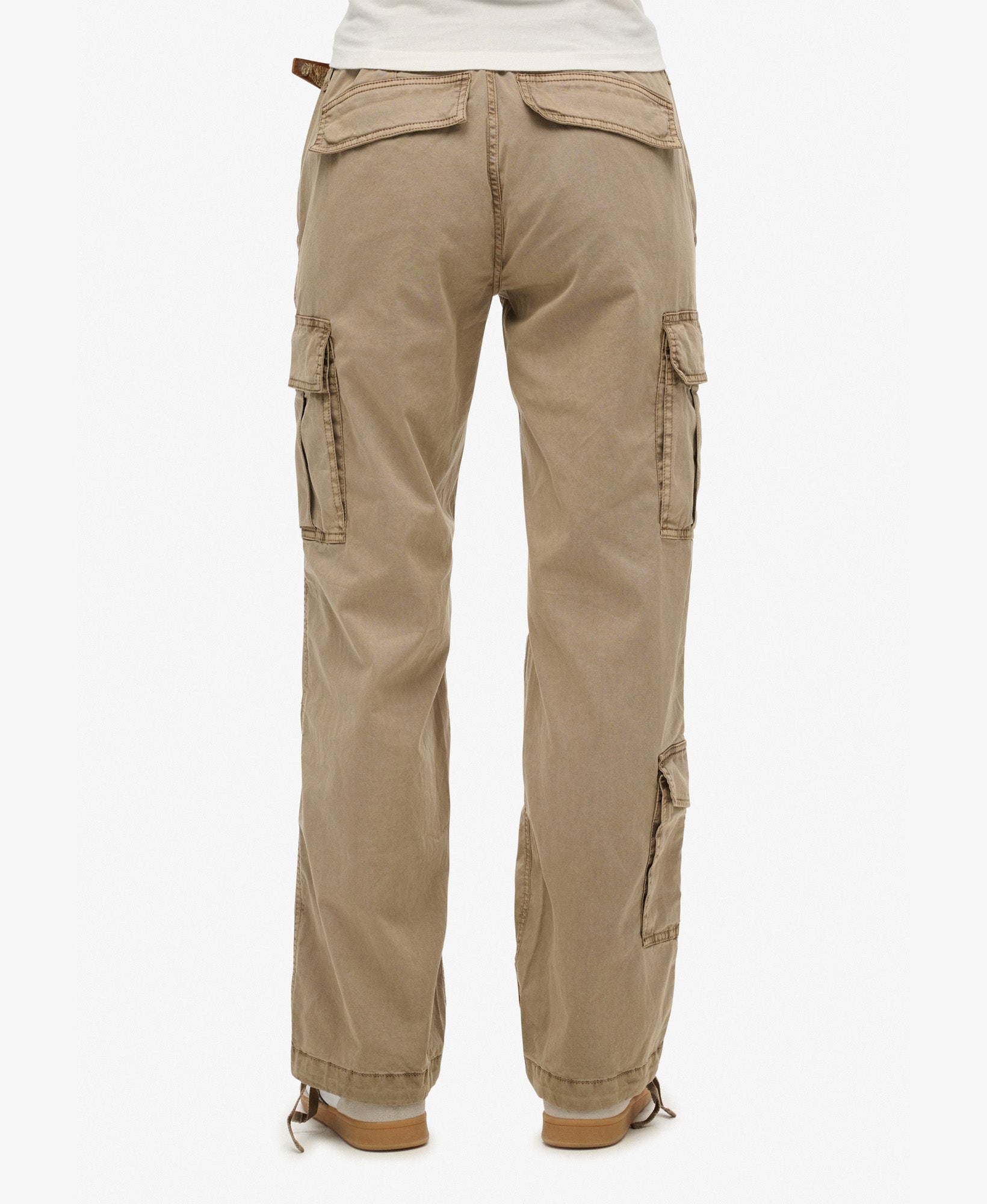 Low Rise Straight Cargo Pant | Deep Beige 32