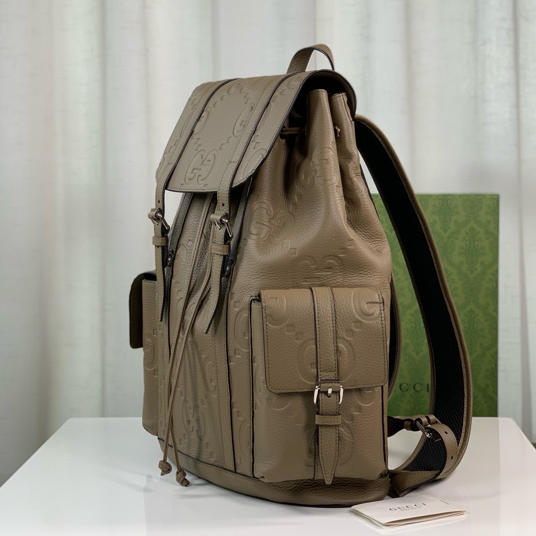 TOP GUCCI GG Leather Backpack 34X41X12CM - 2 Colors